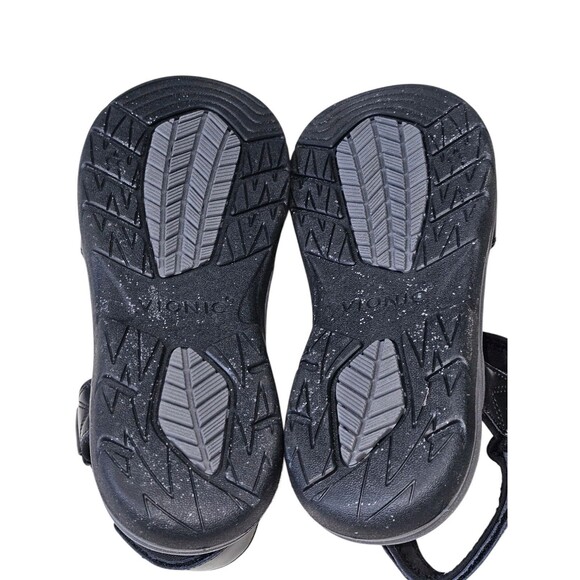 Vionic Men\'s Size 9 Canoe Leo Black Leather Straps Sport Sandals Comfort Shoe main image 9